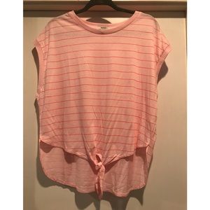 High low knot shirt 👚